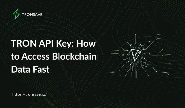 TRON API Key: How to Access Blockchain Data Fast - Tronsave Blog | TRON ...