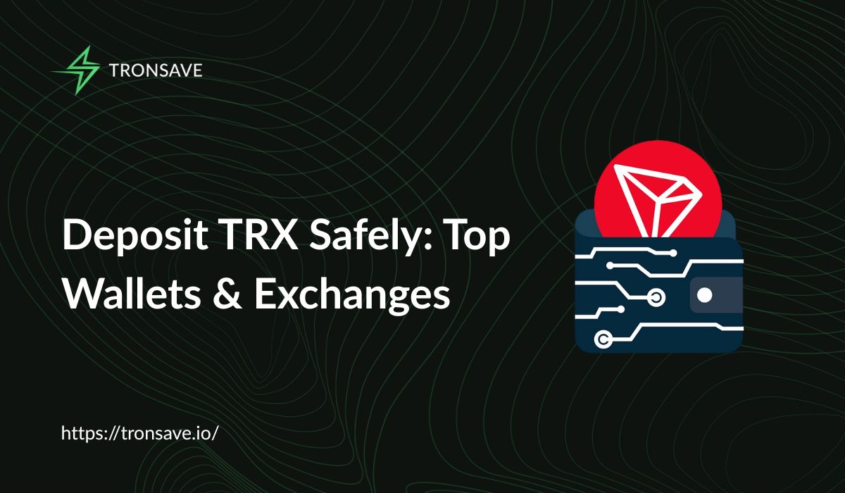 Deposit TRX Safely: Top Wallets & Exchanges - Tronsave Blog | TRON Energy  and Bandwidth Explained: Complete Guide 2025