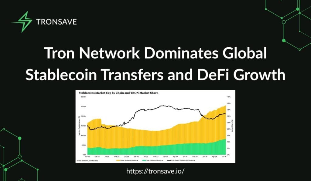 Tron Network Dominates Global Stablecoin Transfers and DeFi Growth Tron Network Dominates Global Stablecoin Transfers and DeFi Growth