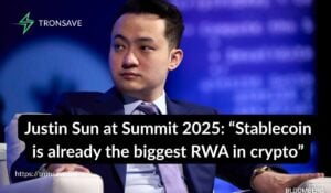 Justin Sun at Summit 2025: “Stablecoin is already the biggest RWA in crypto”