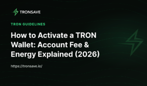 How to Activate a TRON Wallet: Account Fee & Energy Explained (2026)