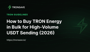 How to Buy TRON Energy in Bulk for High-Volume USDT Sending (2026)