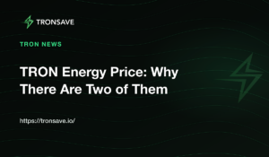TRON Energy Price: Why There Are Two of Them