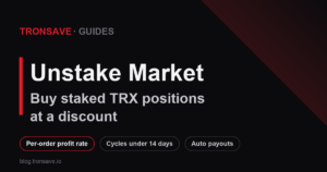 TRON Unstake Market: How to Buy Discounted TRX Positions (2026)